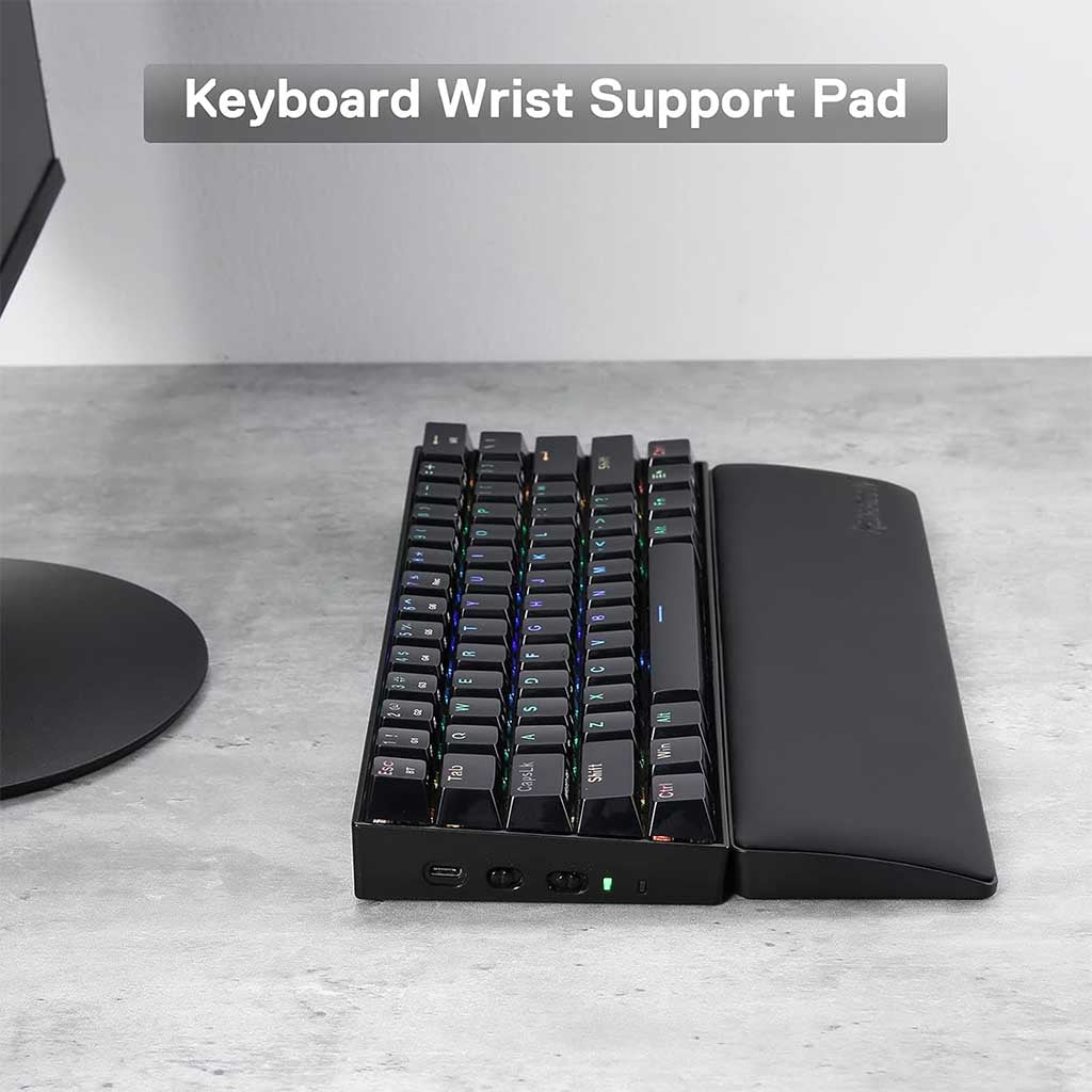 Redragon P035 Meteor Small 61 Keys Computer Keyboard Wrist Rest Pad