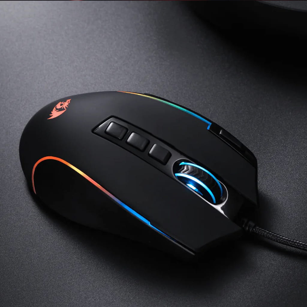 Redragon M612 Predator Black 8K DPI Rapid Fire Button Gaming Mouse
