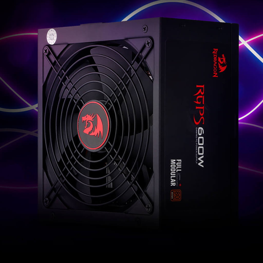 Redragon PS003 600W 80 Plus Gold Certified Full Module  Power Supply