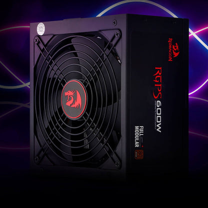 Redragon PS003 600W 80 Plus Gold Certified Full Module  Power Supply