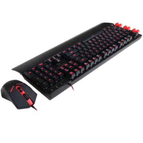 Redragon S102-1 YAKSA Gaming Keyboard and NEMEANLION Wired Gaming Mouse Combo (3 in 1, Black)
