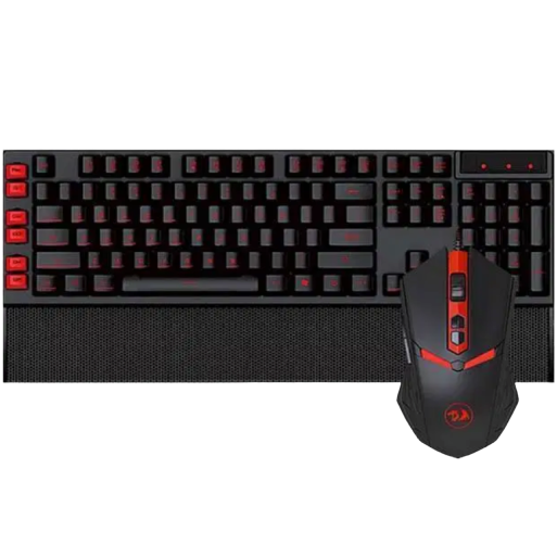 Redragon S102-1 YAKSA Gaming Keyboard and NEMEANLION Wired Gaming Mouse Combo (3 in 1, Black)