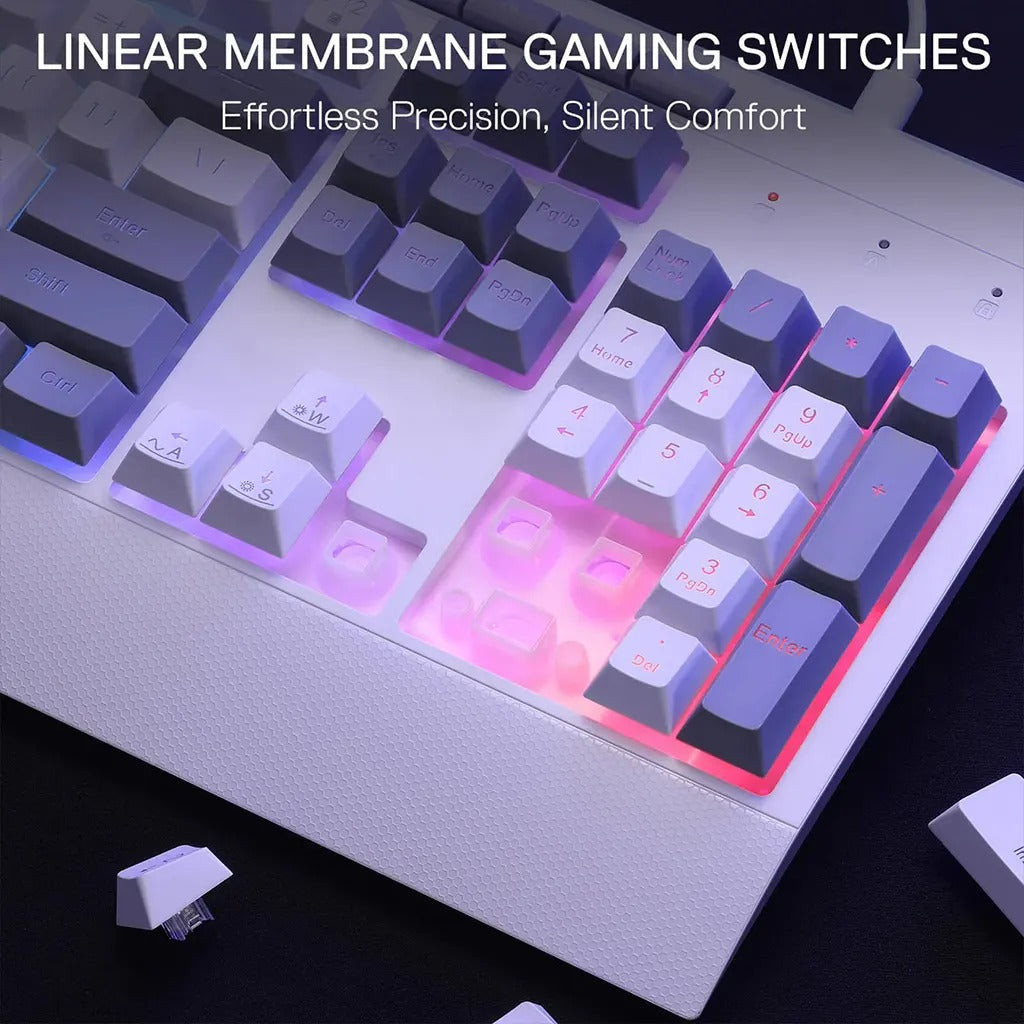 Redragon S151W RGB K525 Membrane Keyboard & M616 Mouse Combo Set