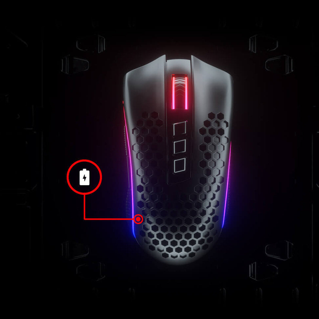 Redragon M808-KS Storm Pro RGB Wireless honeycomb Gaming Mouse