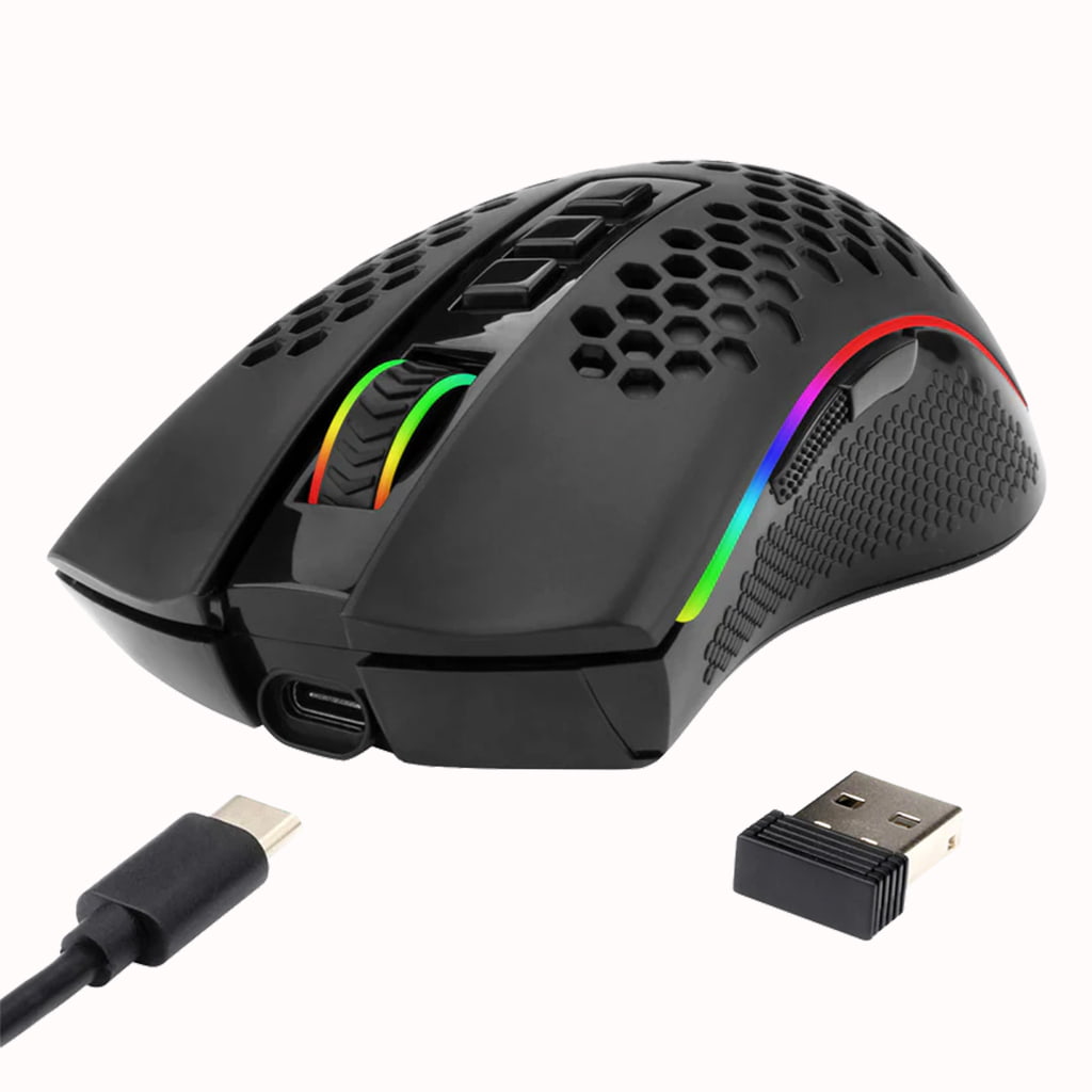Redragon M808-KS Storm Pro RGB Wireless honeycomb Gaming Mouse