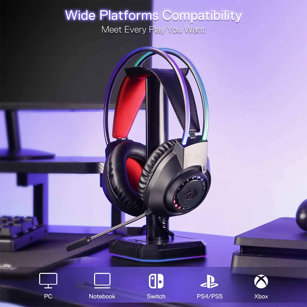 Redragon Scream H231 RGB Lightweight Noise Cancelling Wired Headset