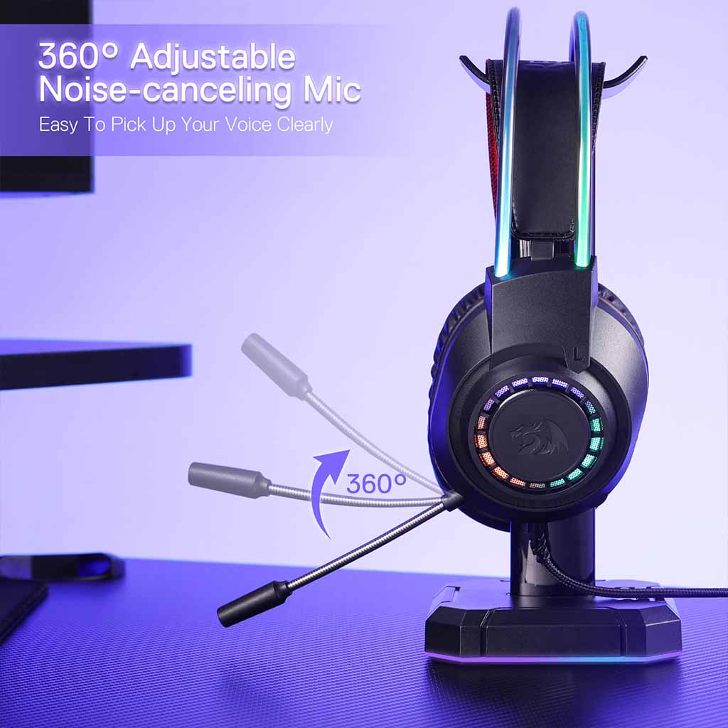 Redragon Scream H231 RGB Lightweight Noise Cancelling Wired Headset