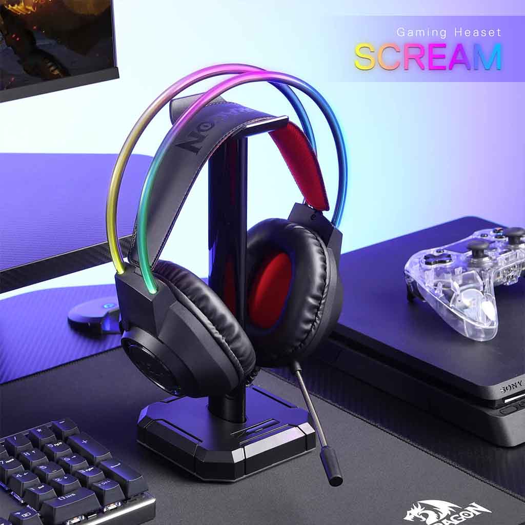 Redragon Scream H231 RGB Lightweight Noise Cancelling Wired Headset