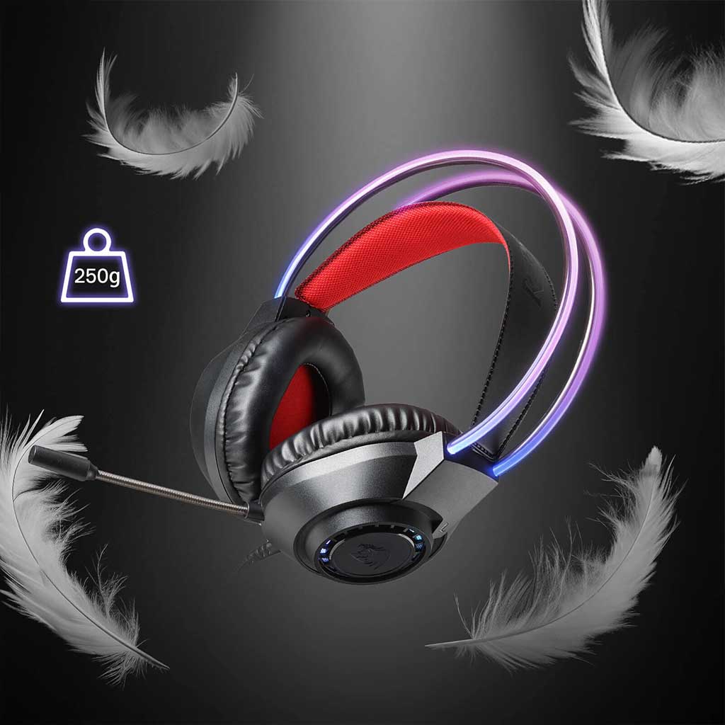 Redragon Scream H231 RGB Lightweight Noise Cancelling Wired Headset