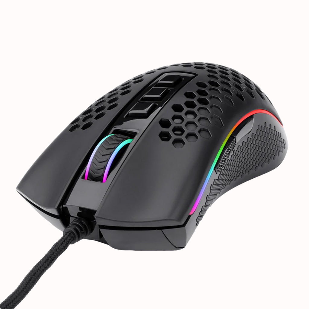 Redragon M808 Storm RGB Black Lightweight Honeycomb Gaming Mouse