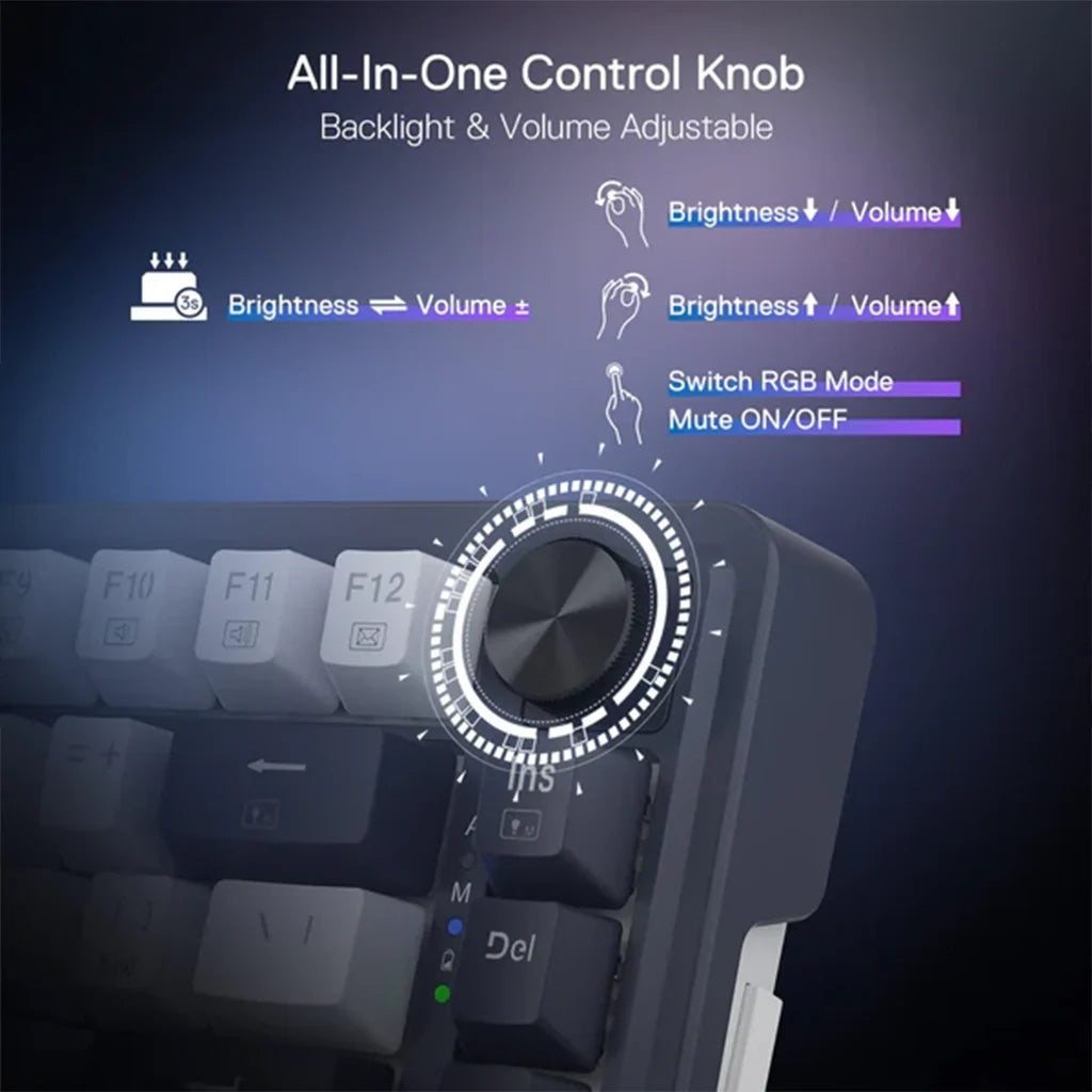 Redragon K673 Ucal Pro WB Wireless RGB 3-mode Mechanical Keyboard