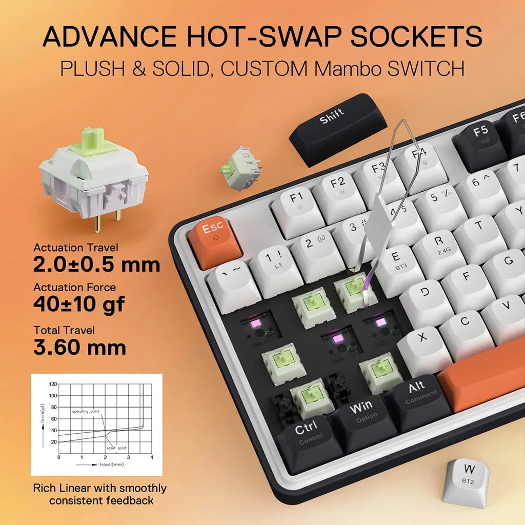 Redragon Wyvern K689 Pro wireless Mechanical Keyboard