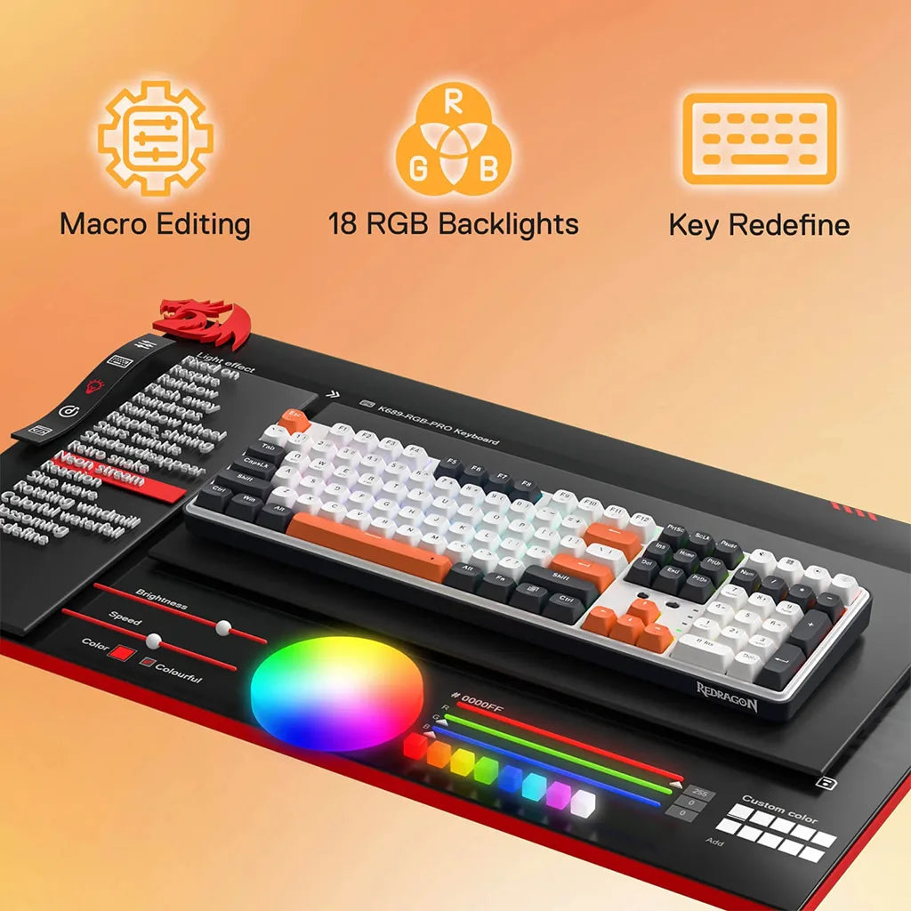 Redragon Wyvern K689 Pro wireless Mechanical Keyboard