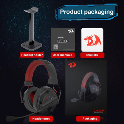 Redragon H380 CHIRON RGB Gaming Headset (Black)