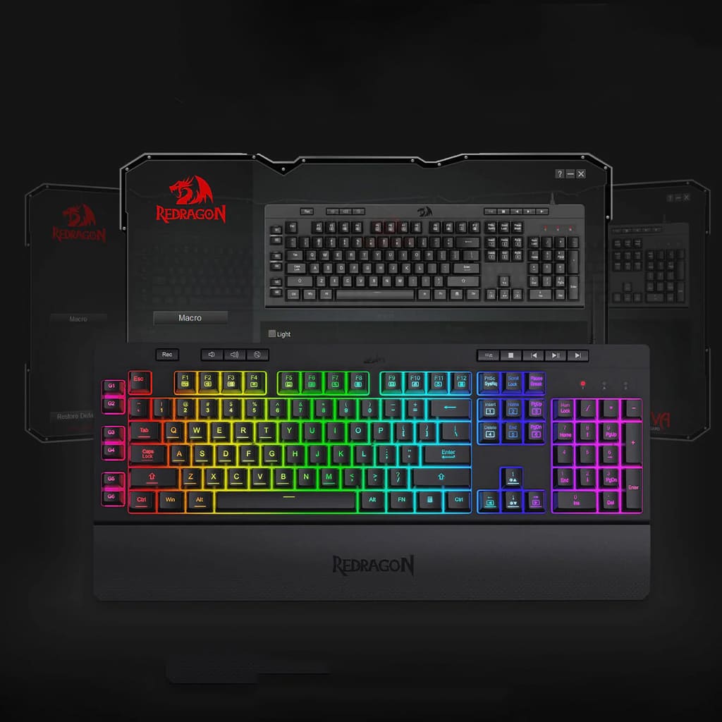 Redragon K512 Shiva RGB Backlit Keyboard With Multimedia Keys
