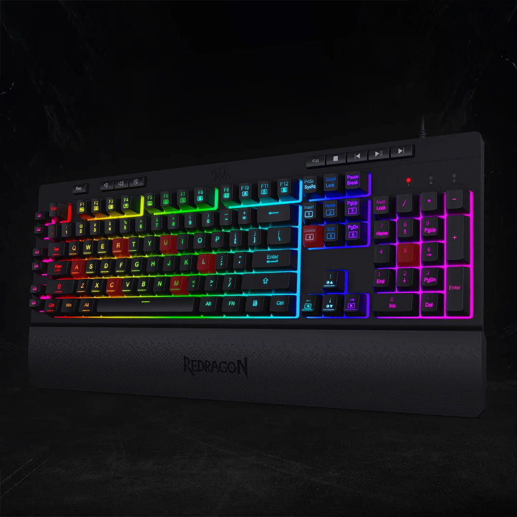 Redragon K512 Shiva RGB Backlit Keyboard With Multimedia Keys