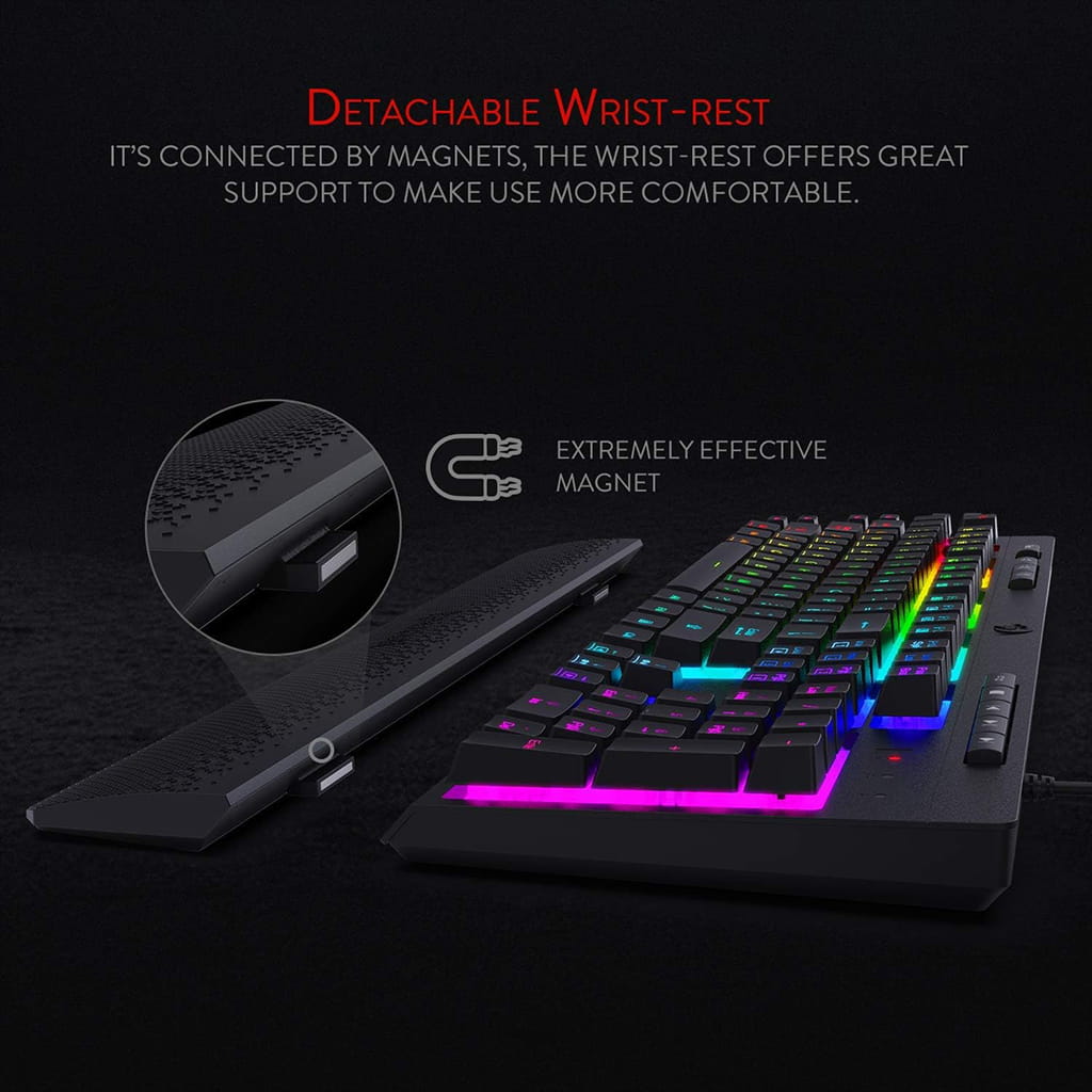 Redragon K512 Shiva RGB Backlit Keyboard With Multimedia Keys