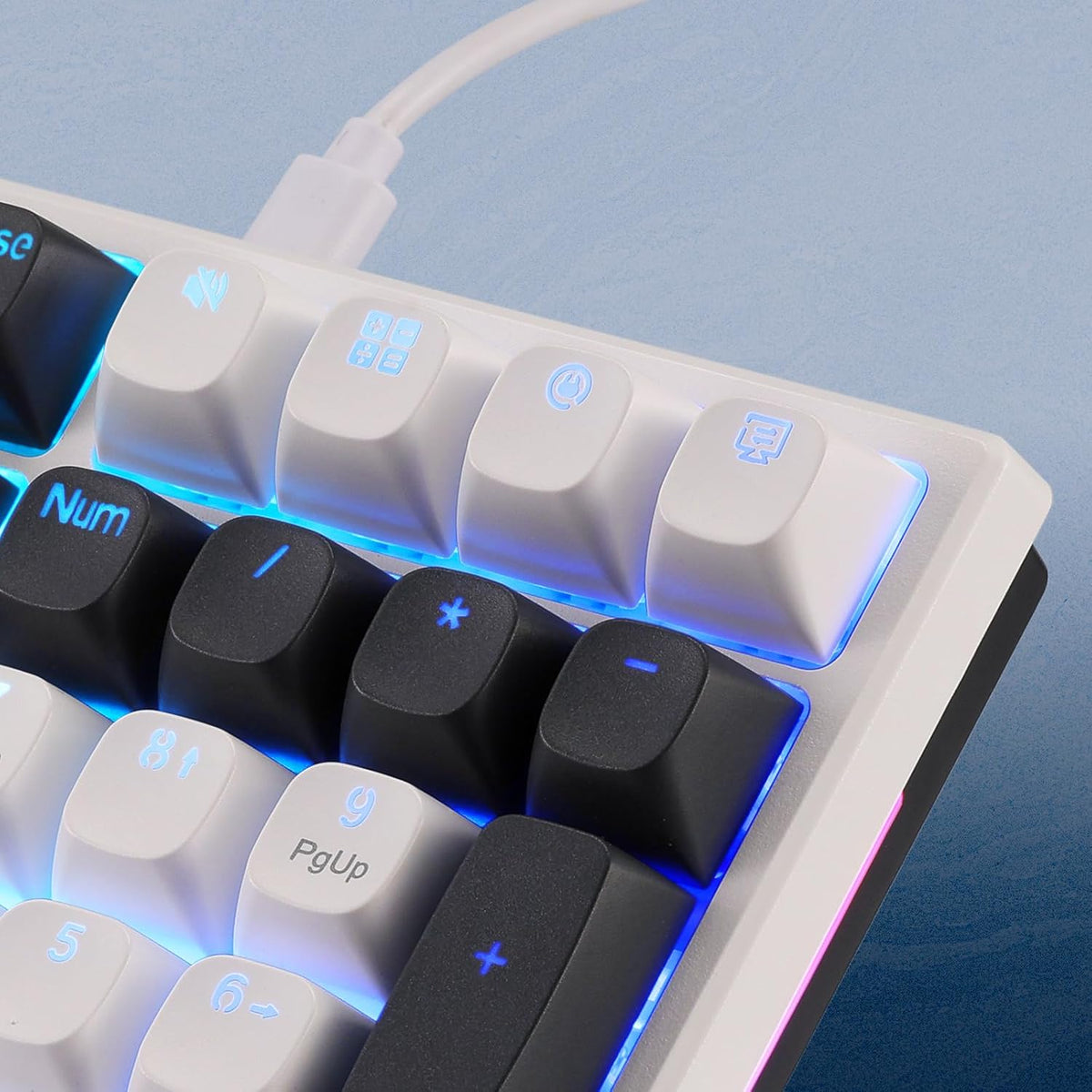Redragon K668 TRUNDLE Gaming Keyboard With Hot Swappable Red Switches (WGB)