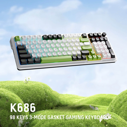 Redragon K686 EISA MAX 98-Keys Wireless Gasket Mechanical Gaming Keyboard