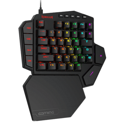 Redragon K585-BA RGB One-Handed Gaming Keyboard & M721-Pro RGB Gaming Mouse Combo Set (2 in 1)