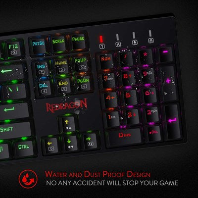 Redragon K582 SURARA RGB LED Backlit Mechanical Gaming Keyboard (Black)