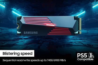 Samsung 990 PRO with Heatsink 2TB SSD, PCIe Gen4 M.2