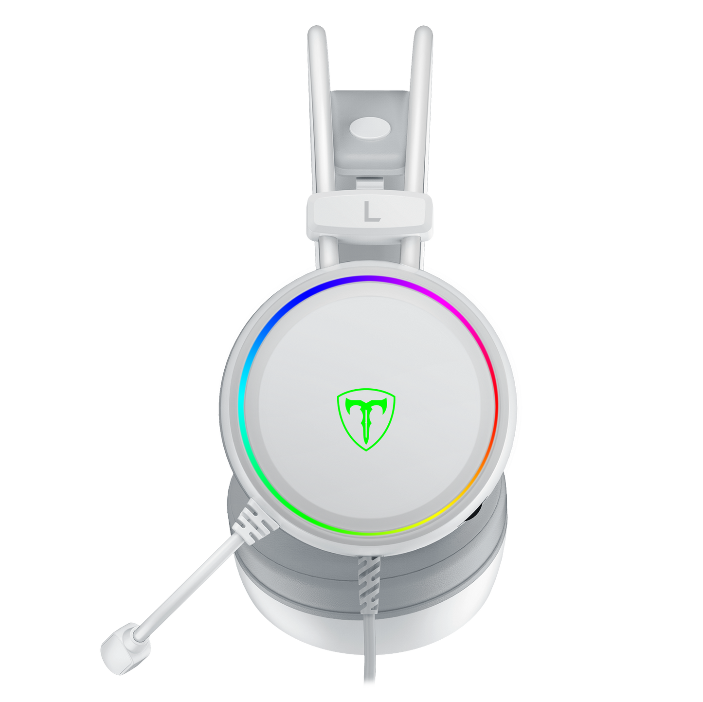 T-DAGGER T-RGH304 White Gaming Headset with Backlighting