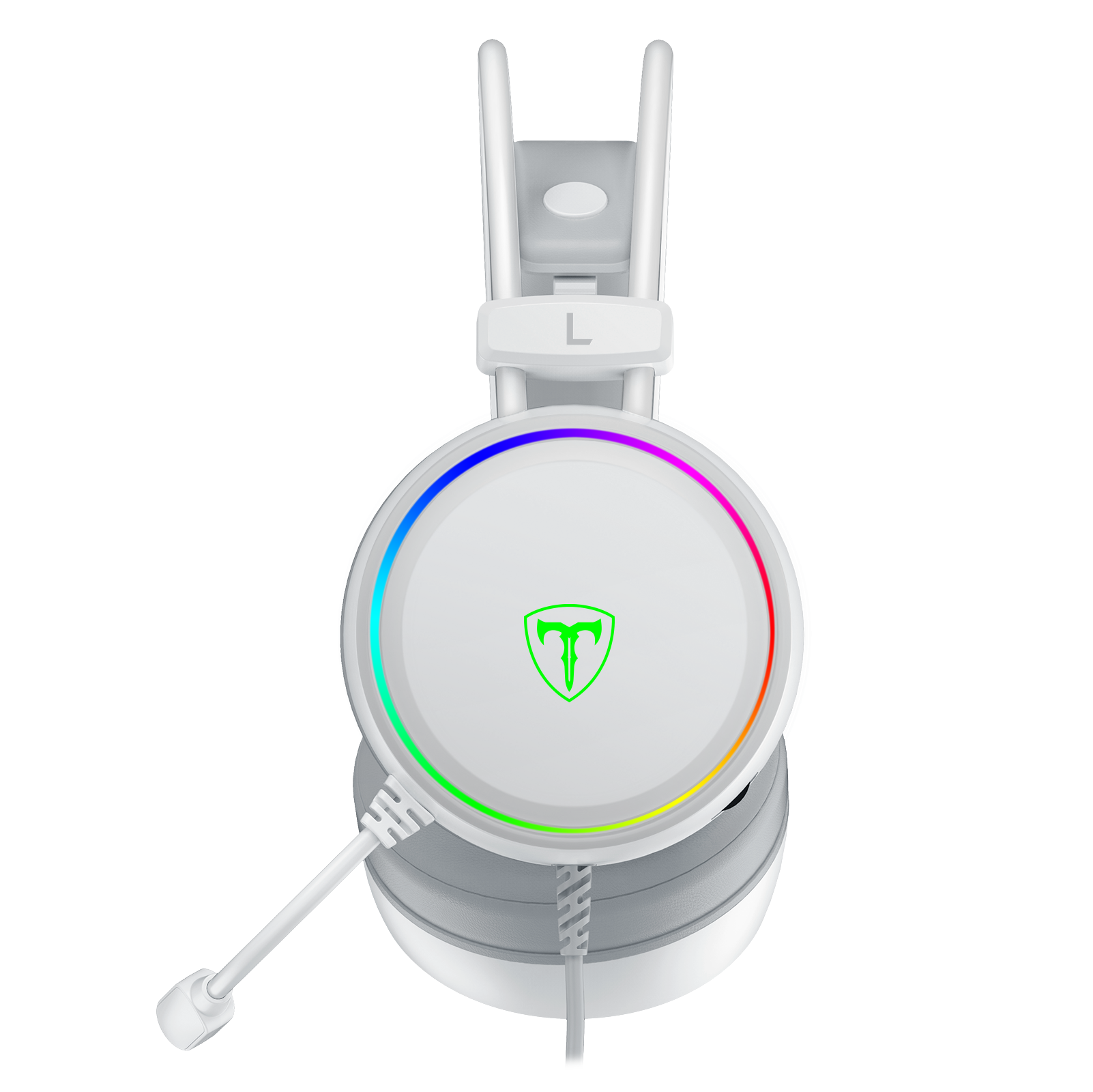 T-DAGGER T-RGH304 White Gaming Headset with Backlighting