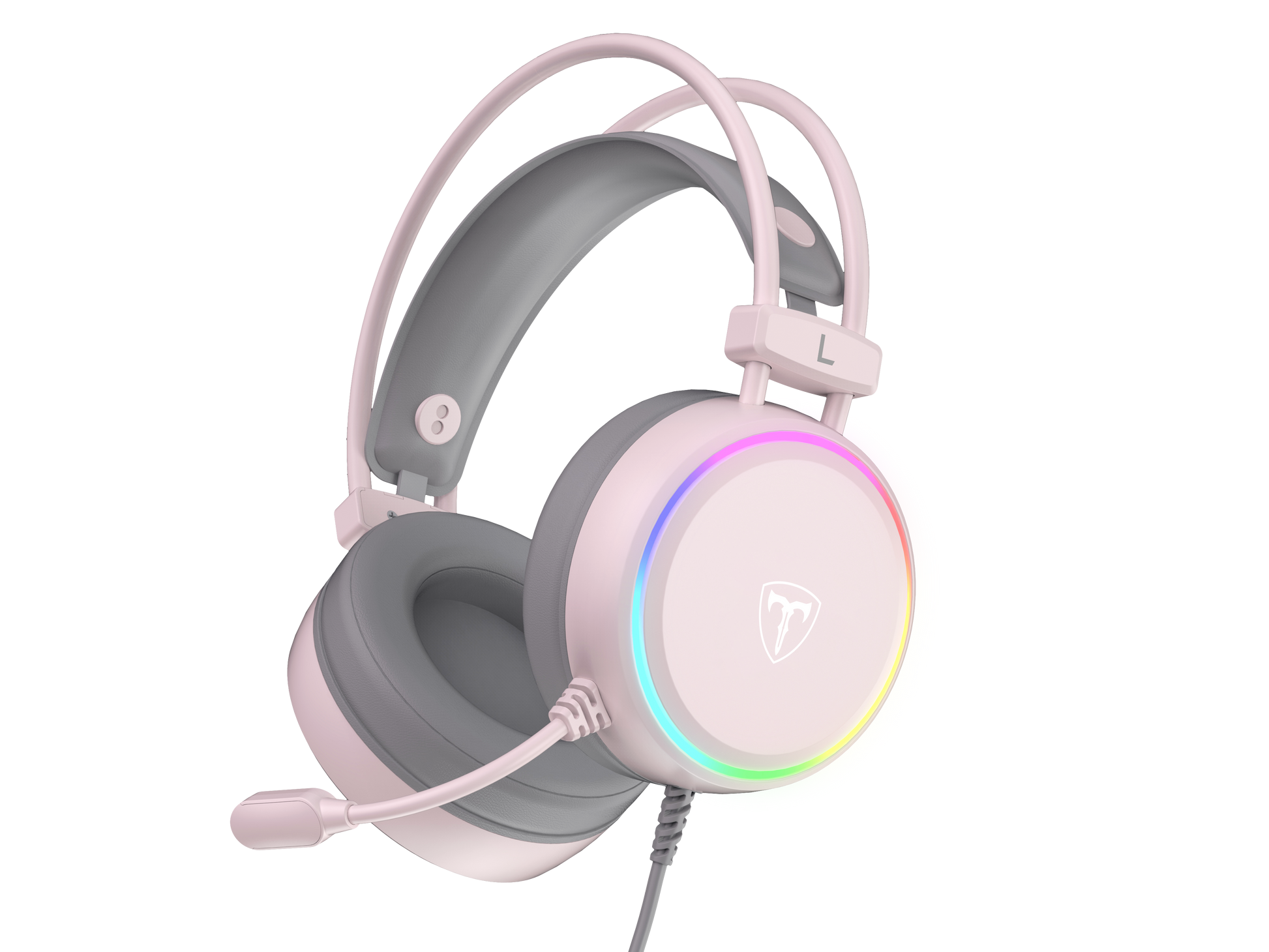 T-DAGGER T-RGH304 Pink Gaming Headset with Backlighting
