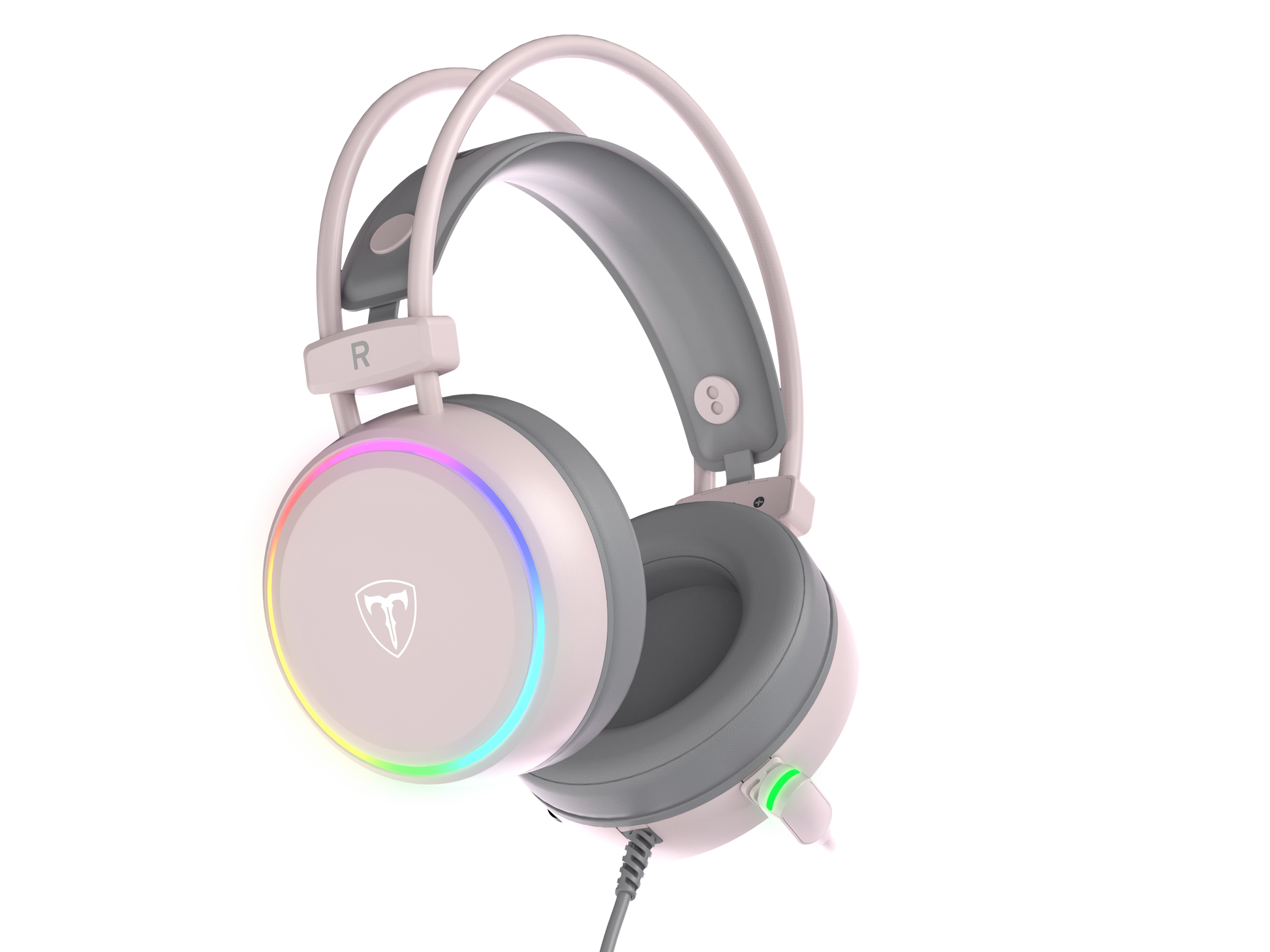 T-DAGGER T-RGH304 Pink Gaming Headset with Backlighting