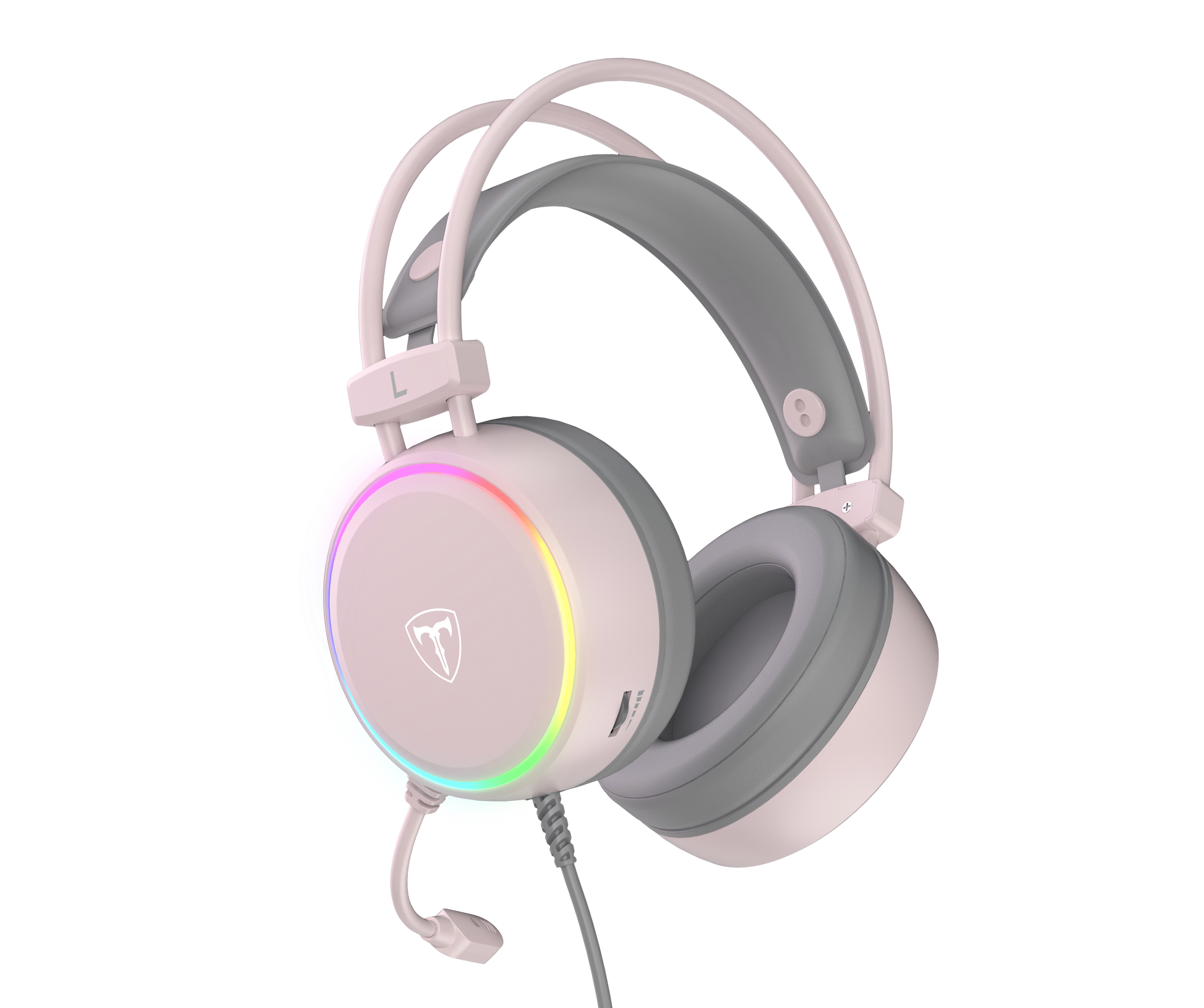 T-DAGGER T-RGH304 Pink Gaming Headset with Backlighting