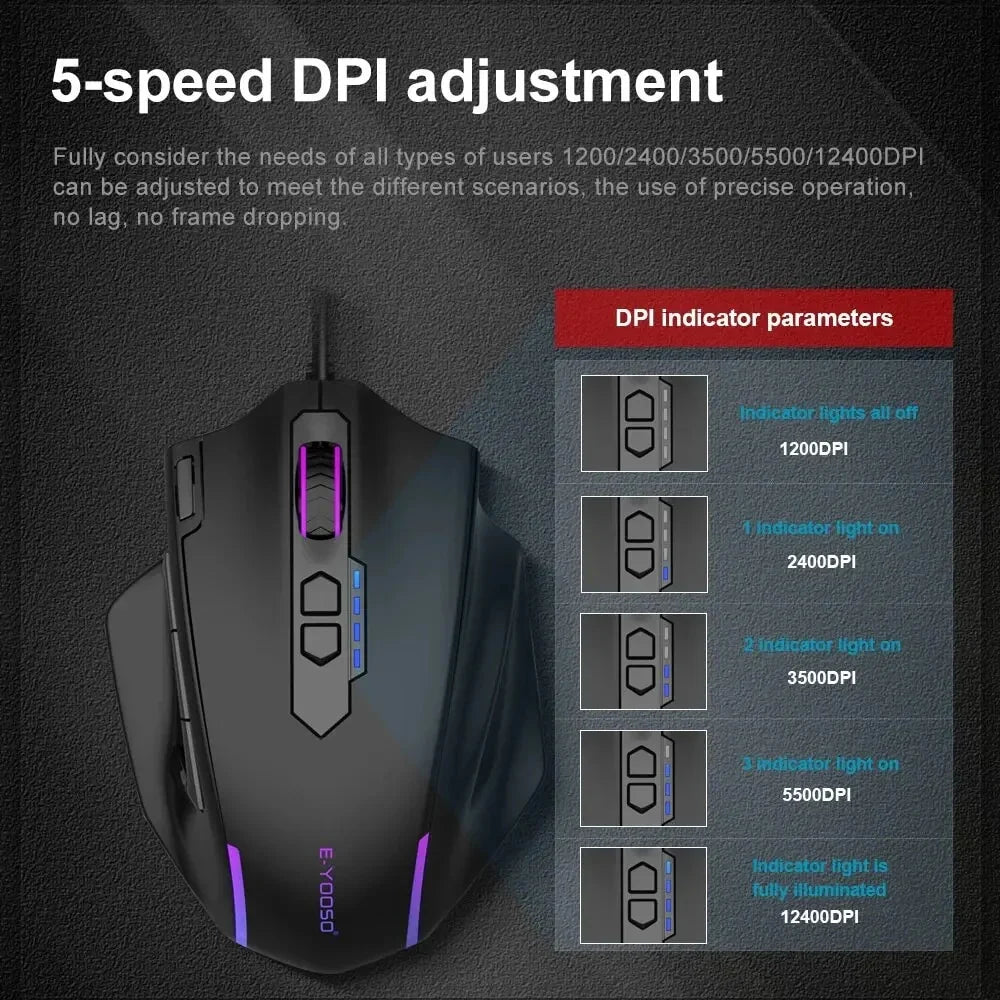 E-YOOSO X-41 Pro RGB Wired Gaming Mouse