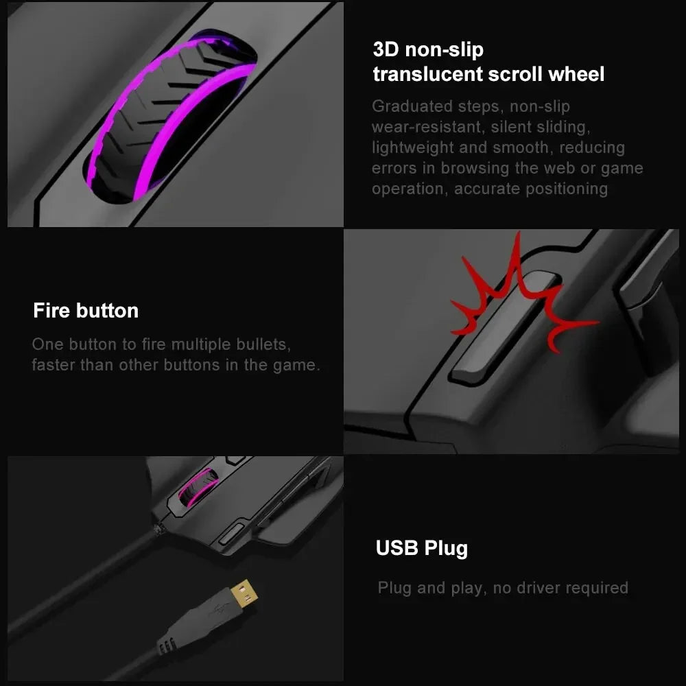 E-YOOSO X-41 Pro RGB Wired Gaming Mouse
