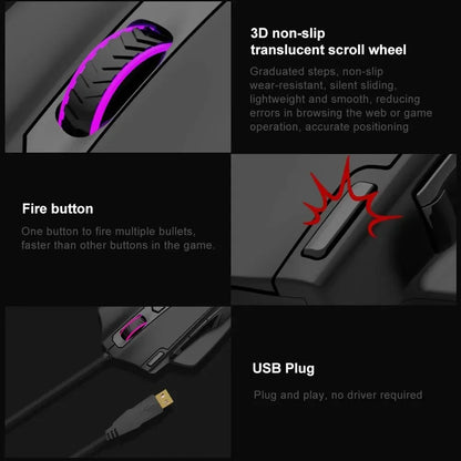 E-YOOSO X-41 Pro RGB Wired Gaming Mouse