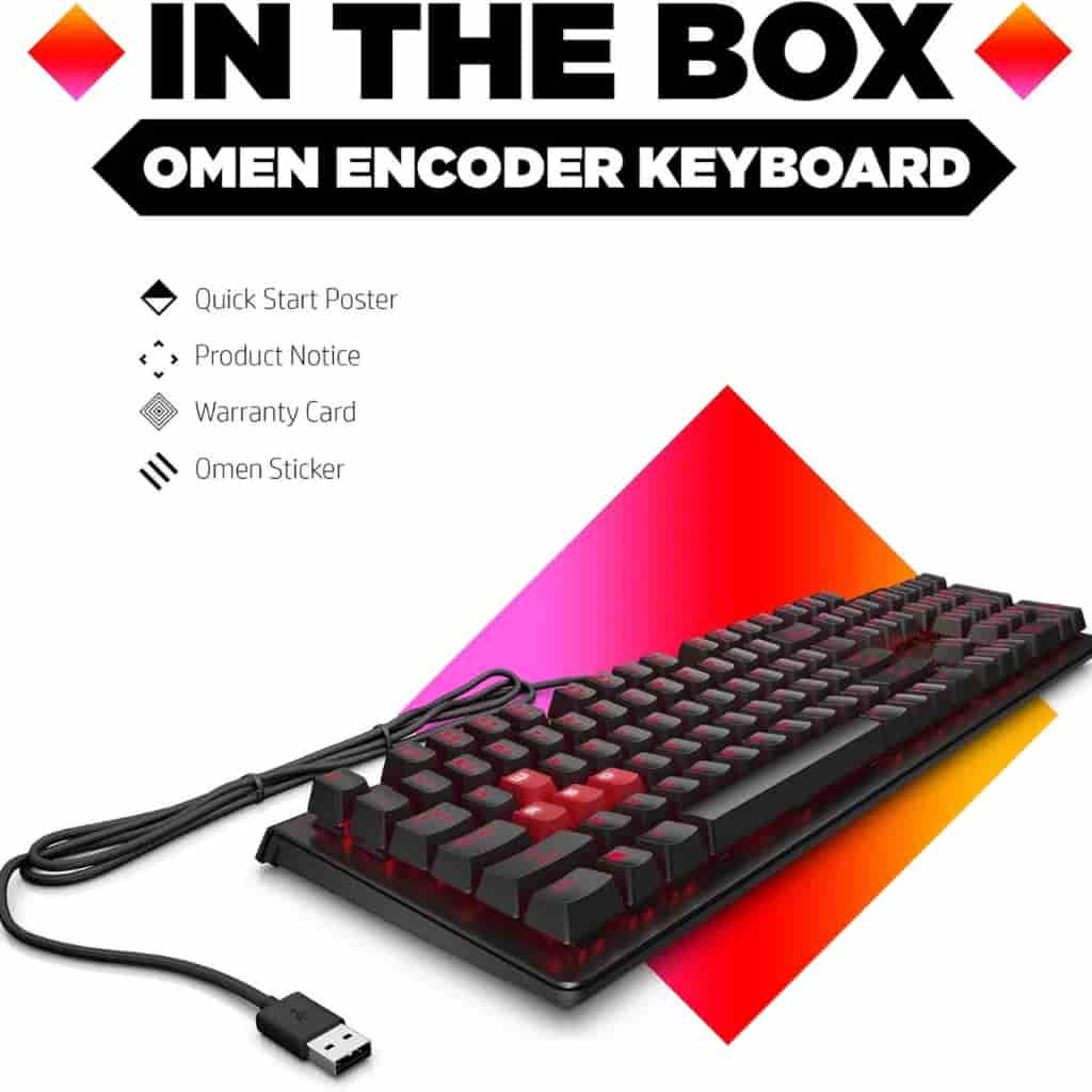 OMEN by HP Encoder Gaming Keyboard Brown Chery MX Switches Brand New Sealed