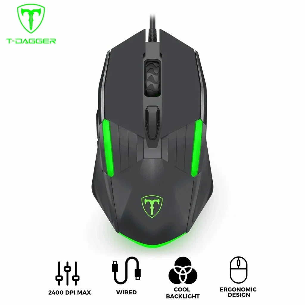 T-DAGGER TGM116 Blaze Wired Ergonomic Gaming Mouse