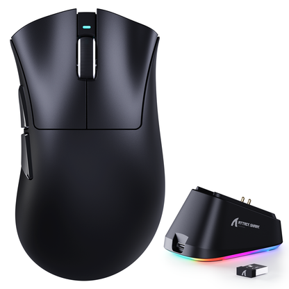 ATTACK SHARK V3PRO Ultra-Light Tri-Mode Gaming Mouse with Charging Dock