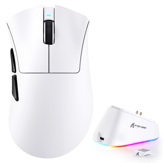 ATTACK SHARK V3PRO Ultra-Light Tri-Mode Gaming Mouse with Charging Dock