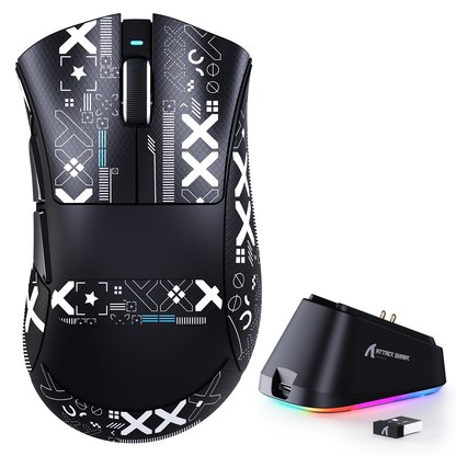 ATTACK SHARK V3PRO Ultra-Light Tri-Mode Gaming Mouse with Charging Dock