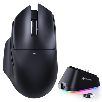 ATTACK SHARK V6 Ultra-Light Tri-Mode Gaming Mouse