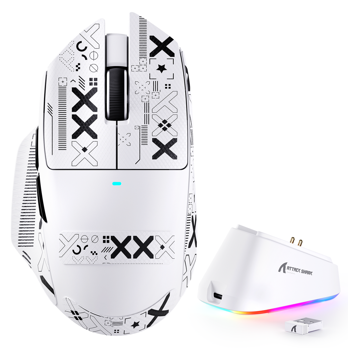 ATTACK SHARK V6 Ultra-Light Tri-Mode Gaming Mouse