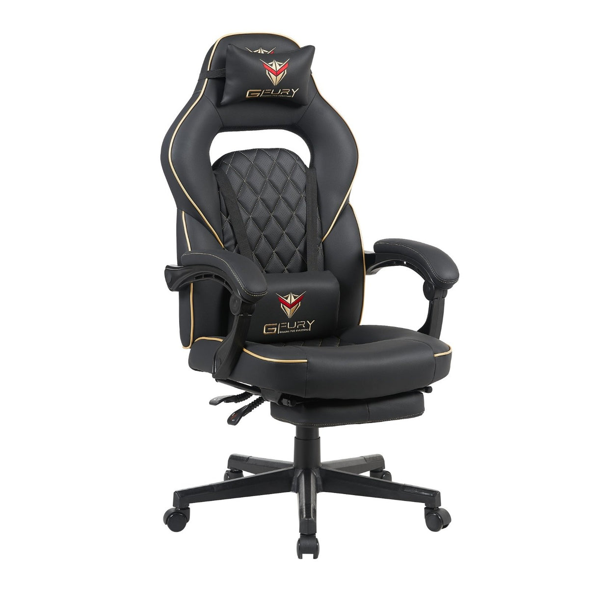 GFury Gaming Chair KW-G6404 (Black & Golden)