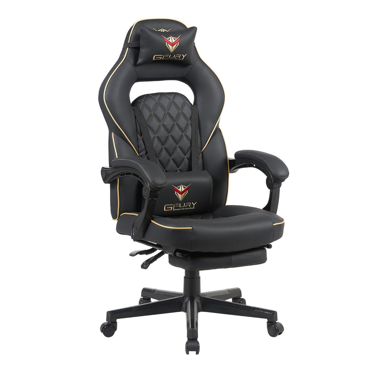 GFury Gaming Chair KW-M7308-2 (Black + Golden)