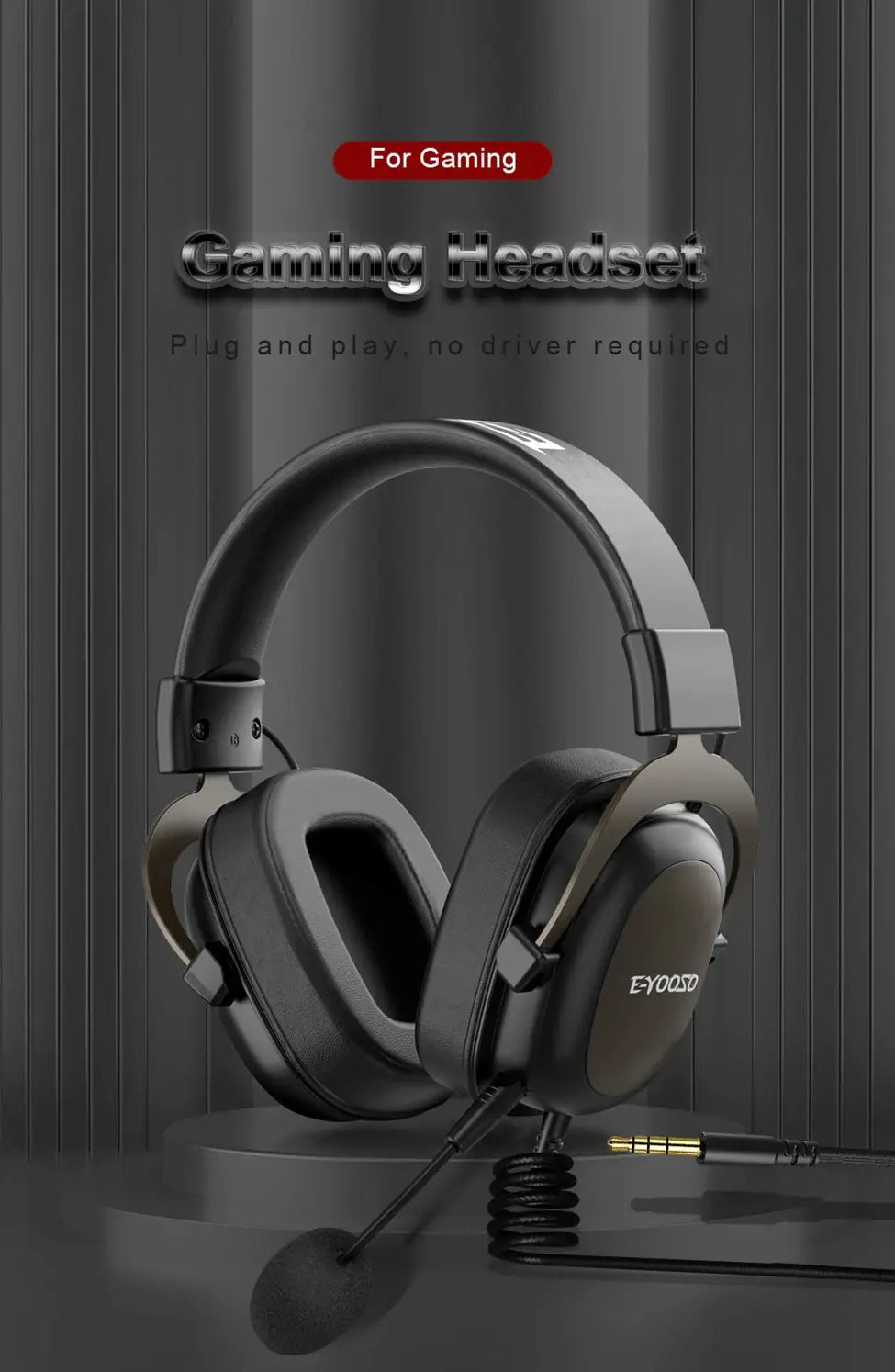 E-Yooso H2828D Gaming Headset (Black)