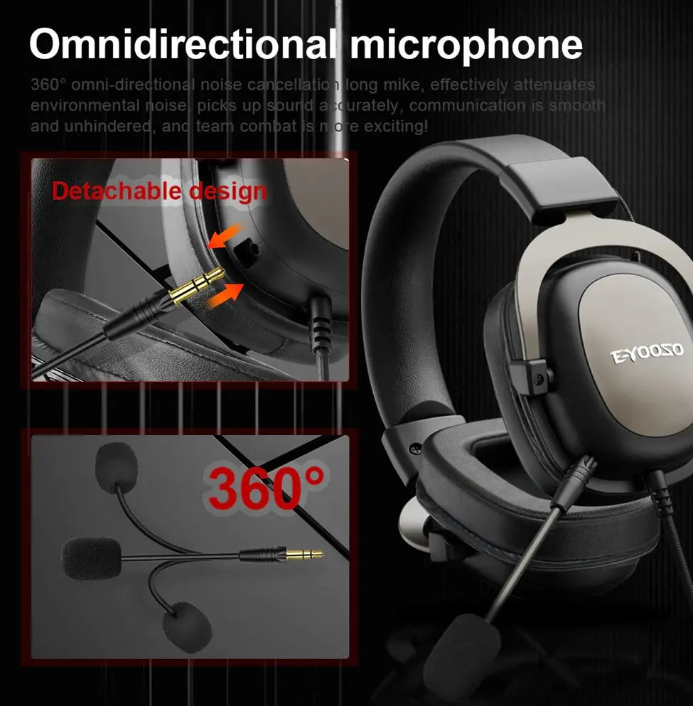 E-Yooso H2828D Gaming Headset (Black)
