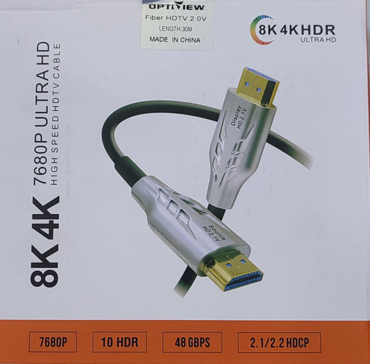 Optiview HDMI 4K ACTIVE OPTICAL CABLE - 2.1 V ( AOC ) WITH BOX 15m