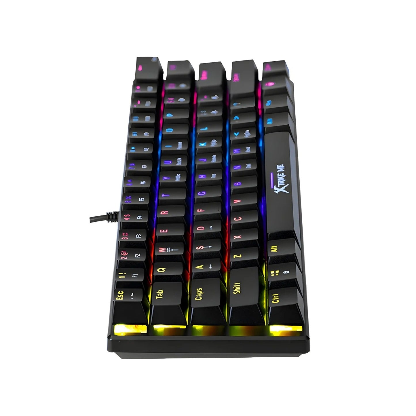 Xtrike Me Gk-916 Rainbow Switch Lights Mechanical Gaming Keyboard 61 Keys