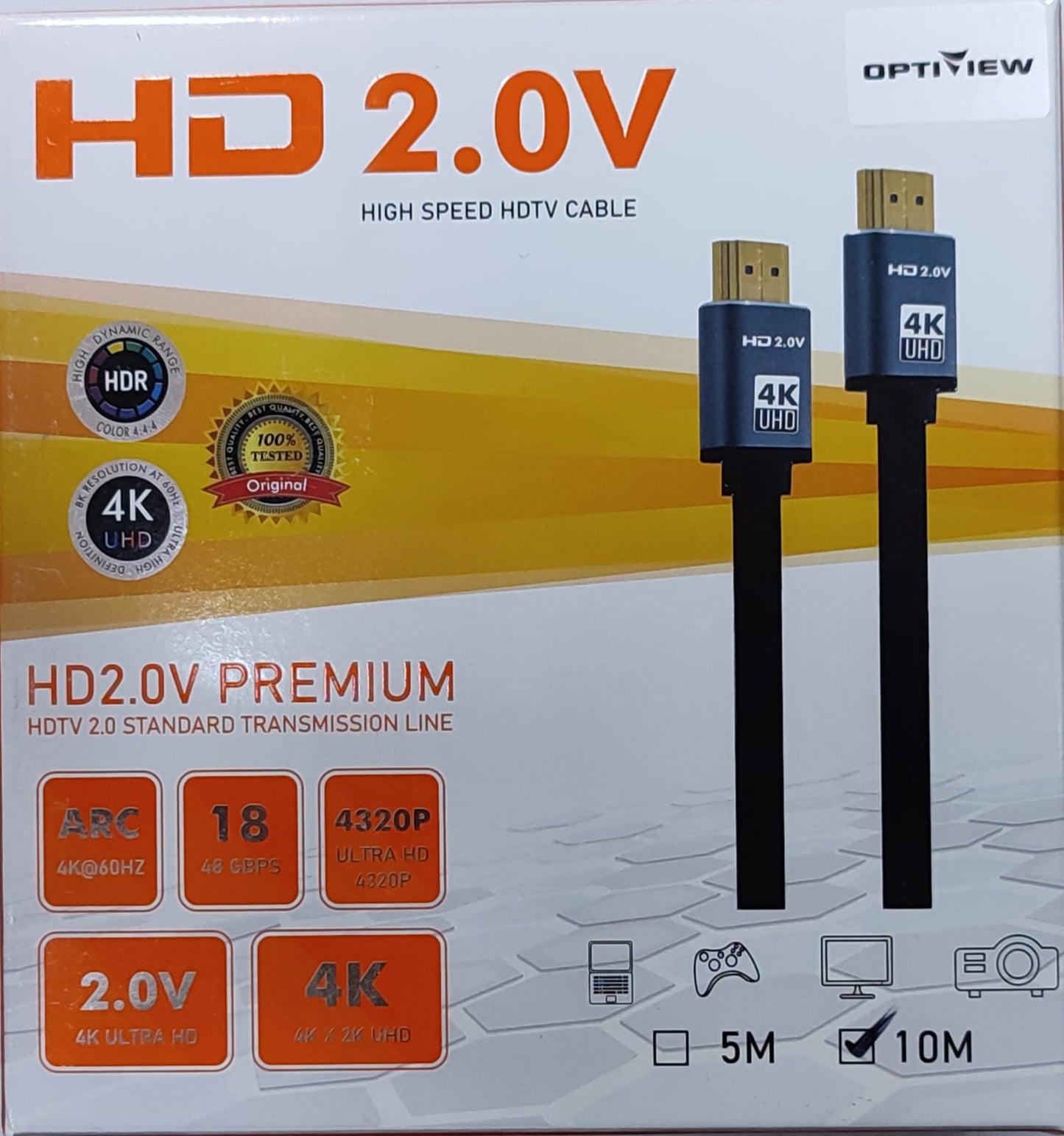 Optiview HDMI CABLE 4K WITH BOX  15m