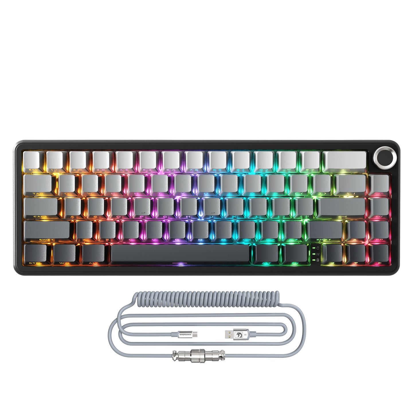 ATTACK SHARK X66 Wireless Mechanical Keyboard with 8K Coiled Cable