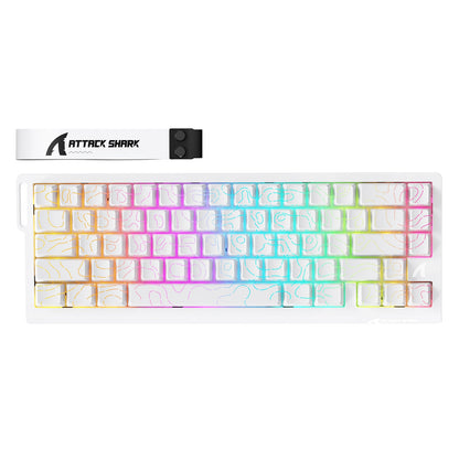ATTACK SHARK X68PRO HE Wireless Rapid Trigger Keyboard Magnetic Switch
